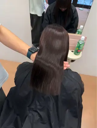 ミディアム 海外ヘア/美髪矯正 海外レイヤー/ヒラキのヘアスタイル