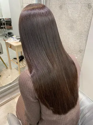 ロング カラー 藤本 夢のヘアスタイル