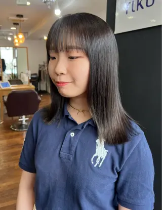 ミディアム 韓国ヘア 🎀華澄のヘアスタイル