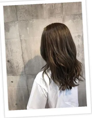 セミロング カラー パーマ ヘアアレンジ メンズ キッズ ネイル マツエク・マツパ EnBlesS西宮 マンツーマン神道有基のヘアスタイル
