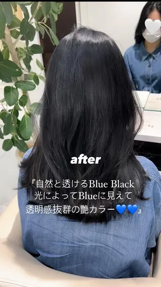 ロング カラー ヘアアレンジ ✨まとまるボブ/ 切りっぱなし/ユキナのヘアスタイル