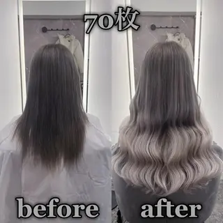 ロング KOSEI シールエクステのヘアスタイル