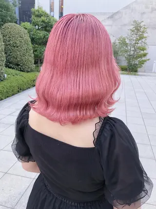 ミディアム カラー ヘアアレンジ キッズ 💟Chloe原宿店 🩶ハイトーンのヘアスタイル