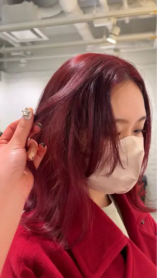 セミロング カラー 艶髪【カラー支持率 No.1】リノ🪐のヘアスタイル