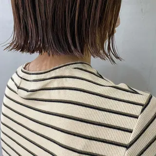 ショート カラー ボブ/マンツーマン ミヒラケイタのヘアスタイル