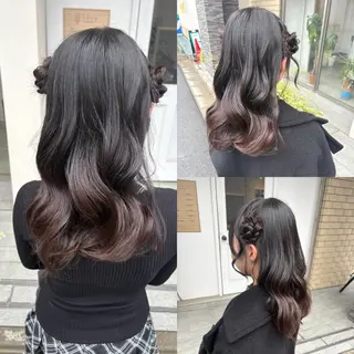 セミロング ヘアアレンジ 美髪× ヘアセット✨Araiのヘアスタイル