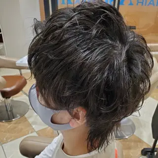 メンズ Yugaメンズパーマ /フェードカットのヘアスタイル