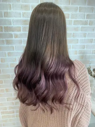 ロング カラー 薄田 珠美のヘアスタイル