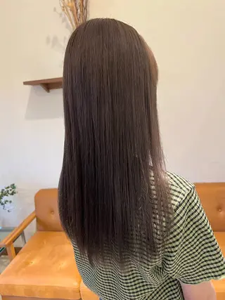セミロング 中村未夢🤍ブリーチ なしダブルカラー🤍のヘアスタイル