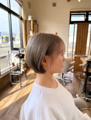 ショート 艶髪カラー/髪質改善 細貝 舞利のヘアスタイル