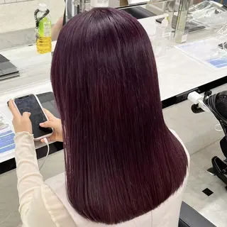 ロング カラー 大人っぽ♡上品な暖色 ♡ブリーチなし♡のヘアスタイル