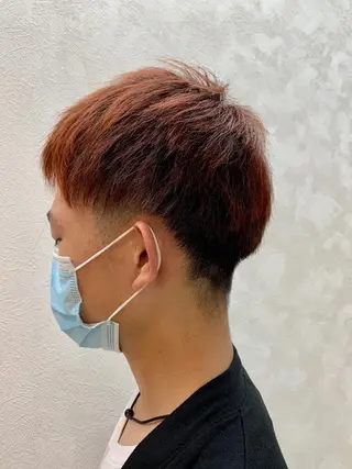 ショート カラー メンズ 加藤 遥花のヘアスタイル