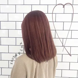 ミディアム カラー お洒落パーマ/ 艶カラー/michiのヘアスタイル