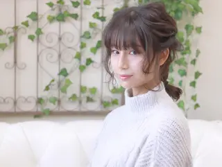 ミディアム ヘアアレンジ 柳澤 興輝のヘアスタイル