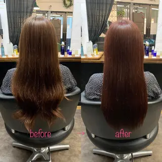 ロング 縮毛矯正&髪質改善 MAILHAIRのヘアスタイル