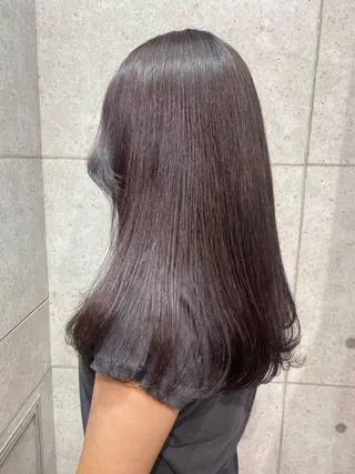セミロング 韓国パーマ 美容師 和田爽良のヘアスタイル