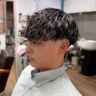 ミディアム パーマ メンズ 【メンズ特化】パーマ /マッシュ/ヨシダのヘアスタイル