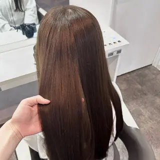 ロング カラー 野間 心遥のヘアスタイル