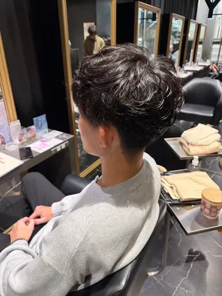 パーマ メンズ 佐々木やすは/ レディースモデル募集のヘアスタイル