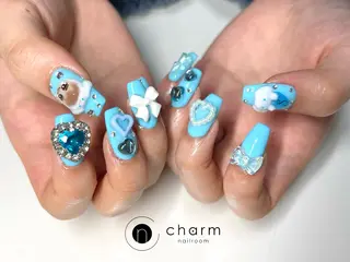 ネイル ネイルルーム チャームのネイルデザイン
