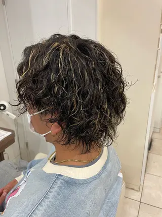 ショート カラー パーマ メンズ 大澤　裕貴 【メンズカット】のヘアスタイル