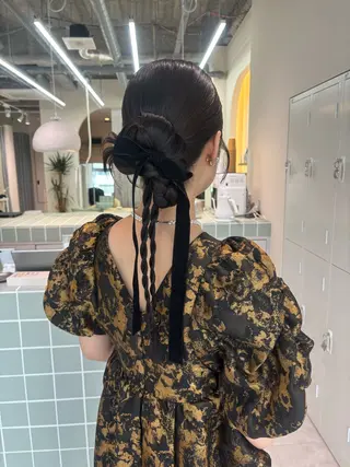 ヘアアレンジ 広島/ヘアセット /ベージュ/わかなのヘアスタイル