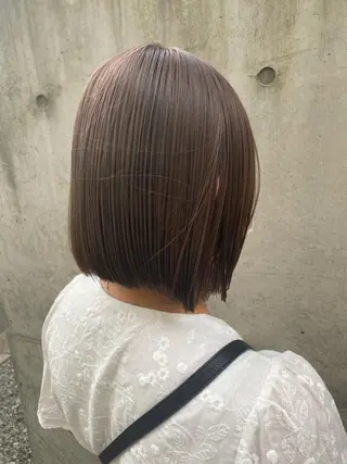 ミディアム カラー 顔周り/ブリーチなし /縮毛矯正🫧伊勢のヘアスタイル