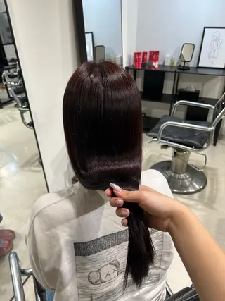 ロング カラー ヘアアレンジ ボブ艶モテカラー🫧 カリンのヘアスタイル
