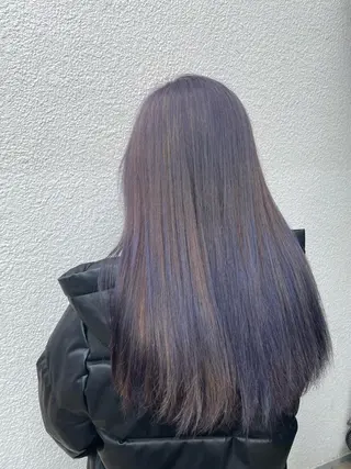 ロング カラー みねぎし ふうかのヘアスタイル