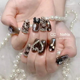 ネイル 💎CC・NaNa 韓国風ネイル🌙Cのネイルデザイン
