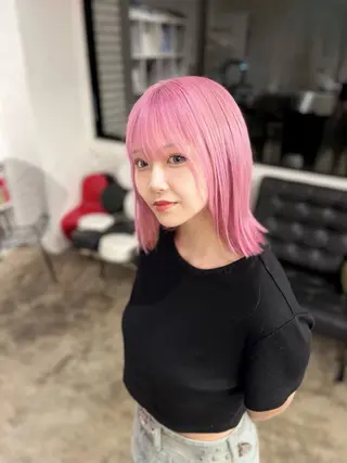 ミディアム カラー TOTA 唯一無二カラーのヘアスタイル