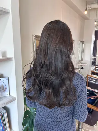 ロング カラー ヘアアレンジ 🫧透明感ボブ/ ハイトーン.nanoのヘアスタイル