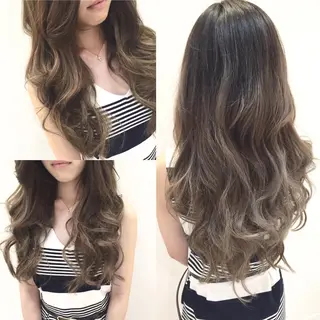 ロング カラー ハイトーン×髪質改善 KENTAのヘアスタイル