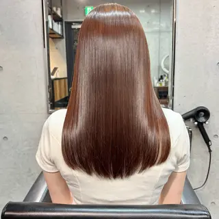 セミロング カラー パーマ ショートボブ髪質改善 縮毛矯正のプロ山道潤のヘアスタイル