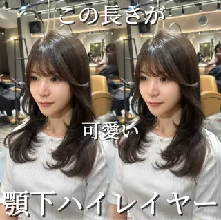セミロング 銀座副店長/レイヤー /髪質改善/田島のヘアスタイル