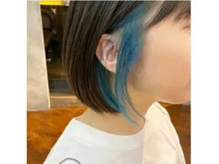 セミロング カラー ヘアアレンジ パーマ 【ヘアケア特化型】 newi天王寺のヘアスタイル