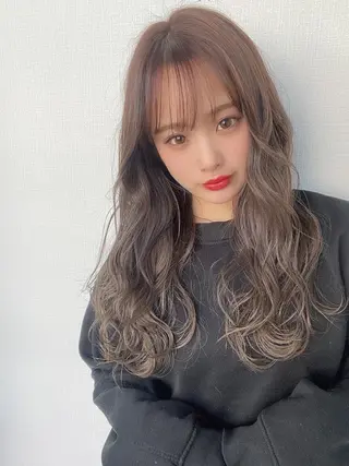 ロング カラー パーマPrivate SalonNoa名駅のヘアスタイル
