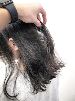 セミロング カラー 🤍💕ブリーチカラ ーAyaka💕🤍のヘアスタイル