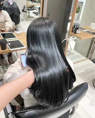 ロング カラー ツヤ髪/透け感ヘア 💎Nokaのヘアスタイル