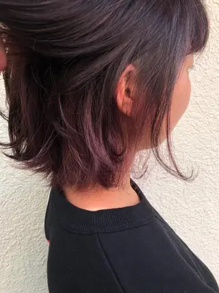 ショート カラー パーマ ヘアアレンジ 【白髪ぼかし 専門GBG】自由が丘のヘアスタイル