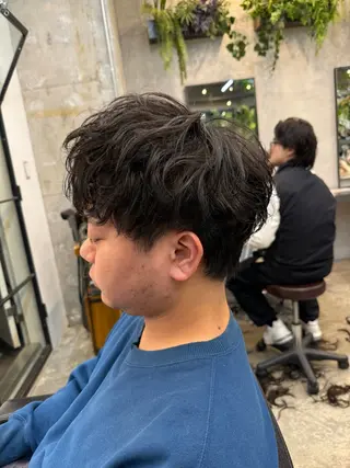 パーマ メンズ 川口開世 short cutのヘアスタイル