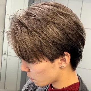 ミディアム カラー ヘアアレンジ メンズ fifth 石川 凪のヘアスタイル