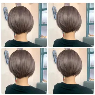 ショート カラー 京都大人女性ショート 徒歩1分/秋山のヘアスタイル
