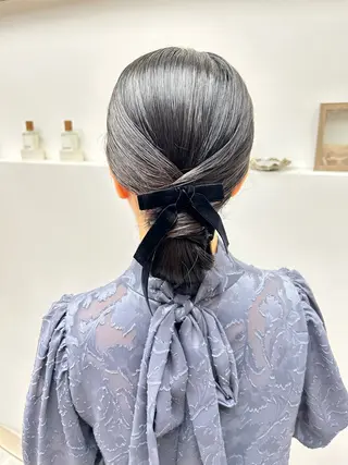 ヘアアレンジ 安永 涼のヘアスタイル