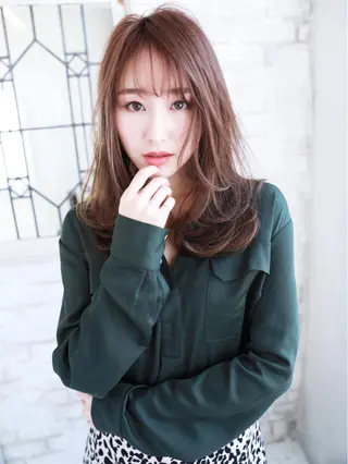 セミロング カラー &グループ代表取締役 KOHEIのヘアスタイル