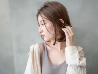 ミディアム カラー ヘアアレンジ クドウレイ fifth渋谷のヘアスタイル