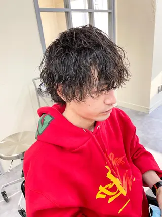 ショート パーマ メンズ メンズパーマ メンズ特化ryoのヘアスタイル