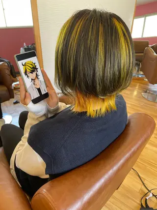 ミディアム カラー 北九州美容室 🕊️わかな✂︎のヘアスタイル
