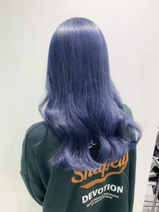 セミロング 🤍ハイトーン寒色 🤍MADOKAのヘアスタイル