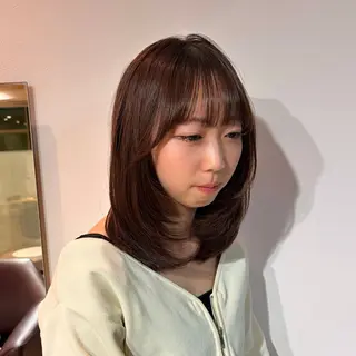 ミディアム カラー Yamada Ami🪐のヘアスタイル